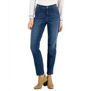 Style & Co 4 Petite Mid Rise Slim Leg Classic Jeans NWT